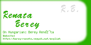 renata berey business card